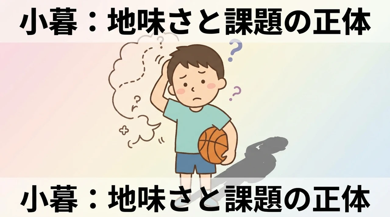 小暮の選手としての課題と地味な点