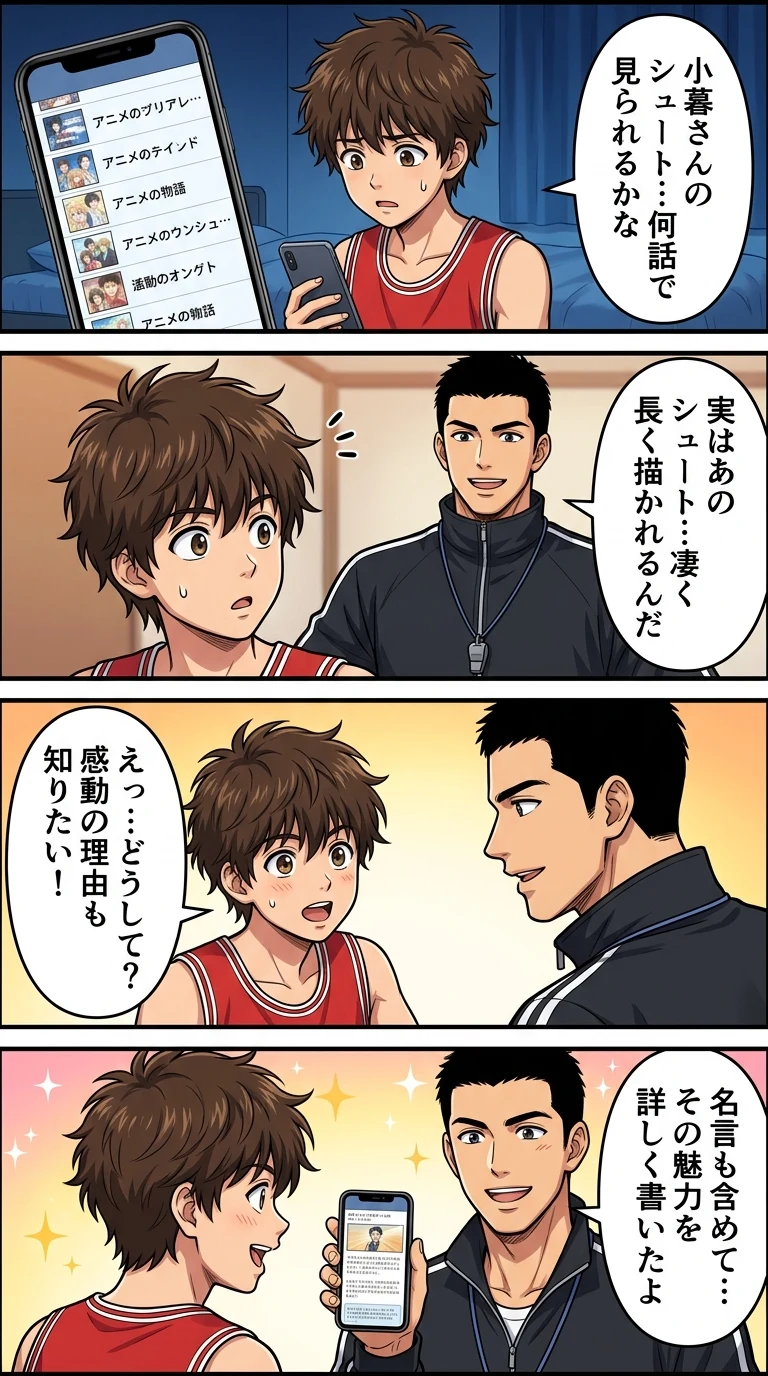 スラムダンク 小暮 シュート