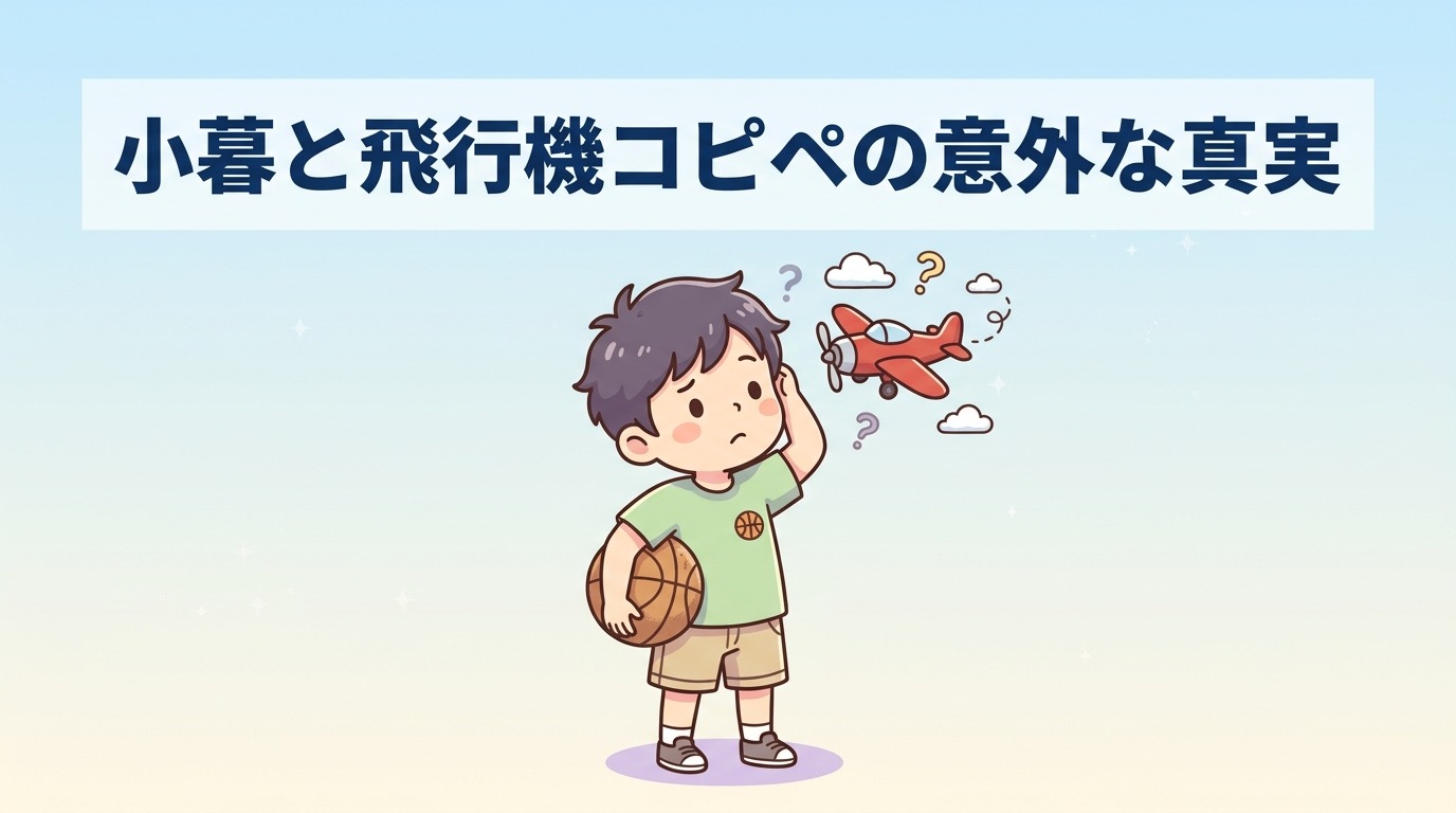 スラムダンクの小暮と飛行機のコピペの真実