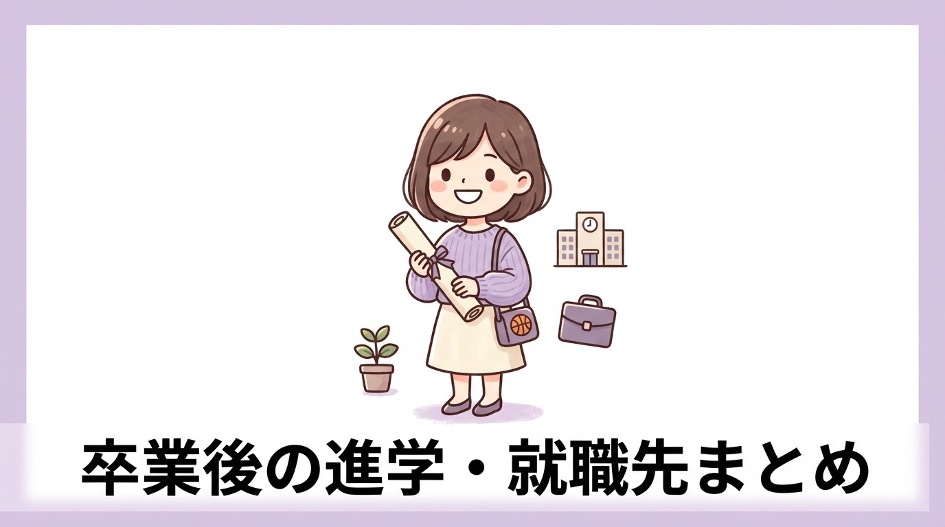 卒業後の大学進学や就職先などその後の進路