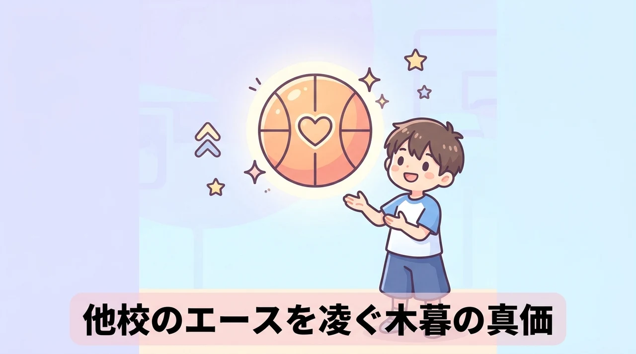 他校の主要選手と比較した木暮の優位性