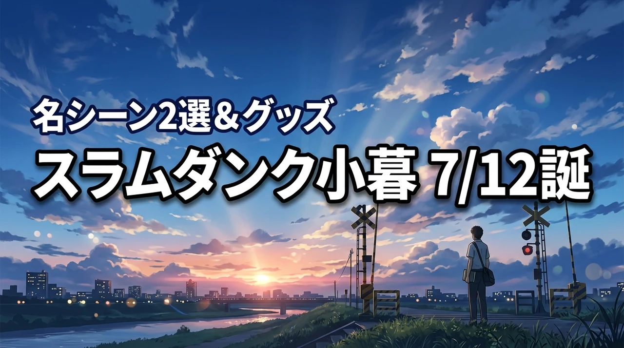 スラムダンクの小暮の誕生日は7月12日！名シーン2選や最新のグッズ情報を紹介