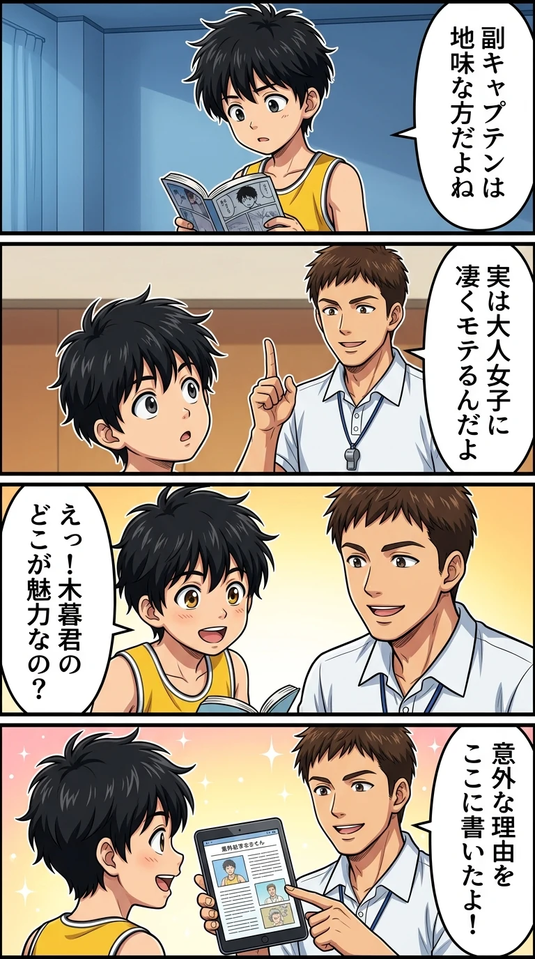 スラムダンク 木暮 モテる