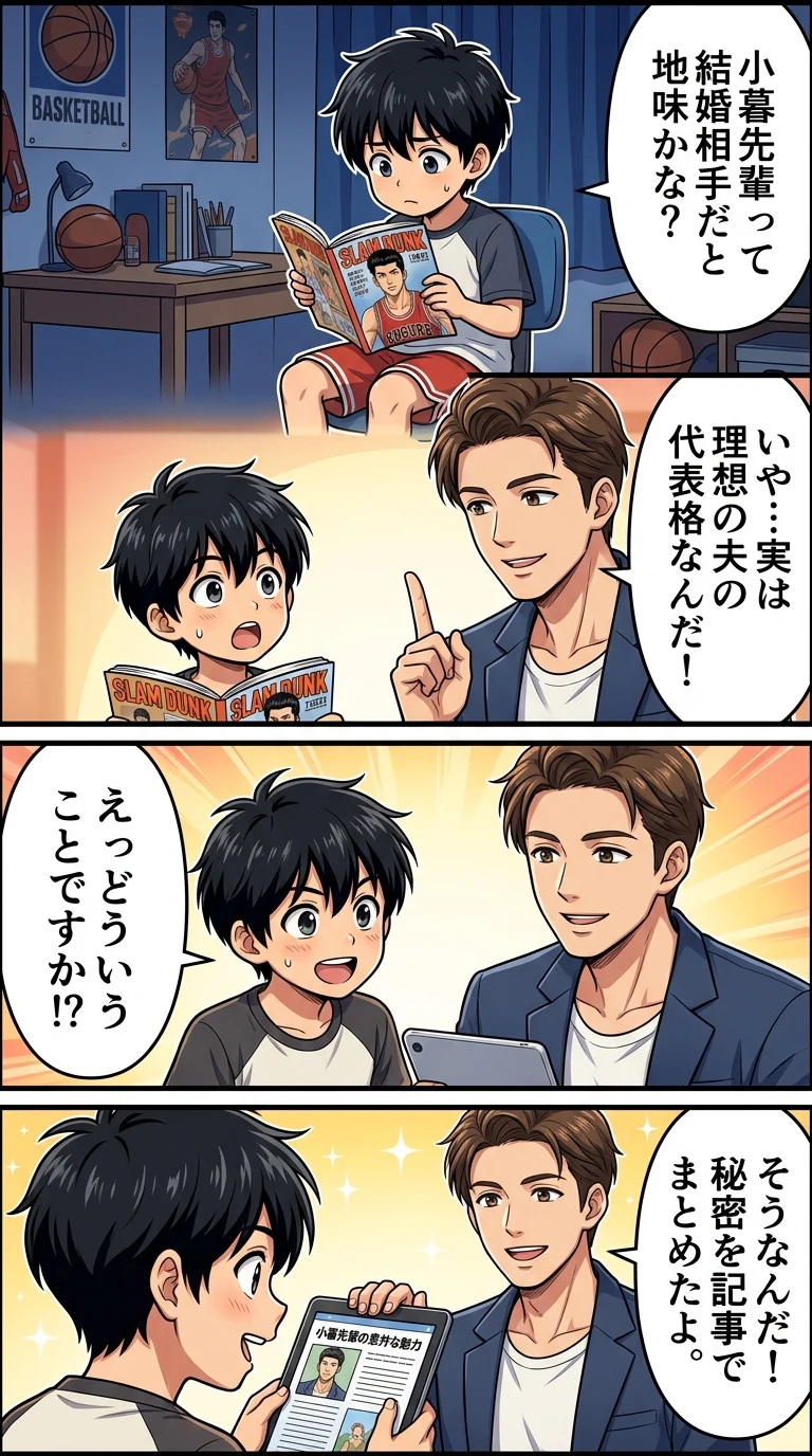 スラムダンク 小暮 結婚