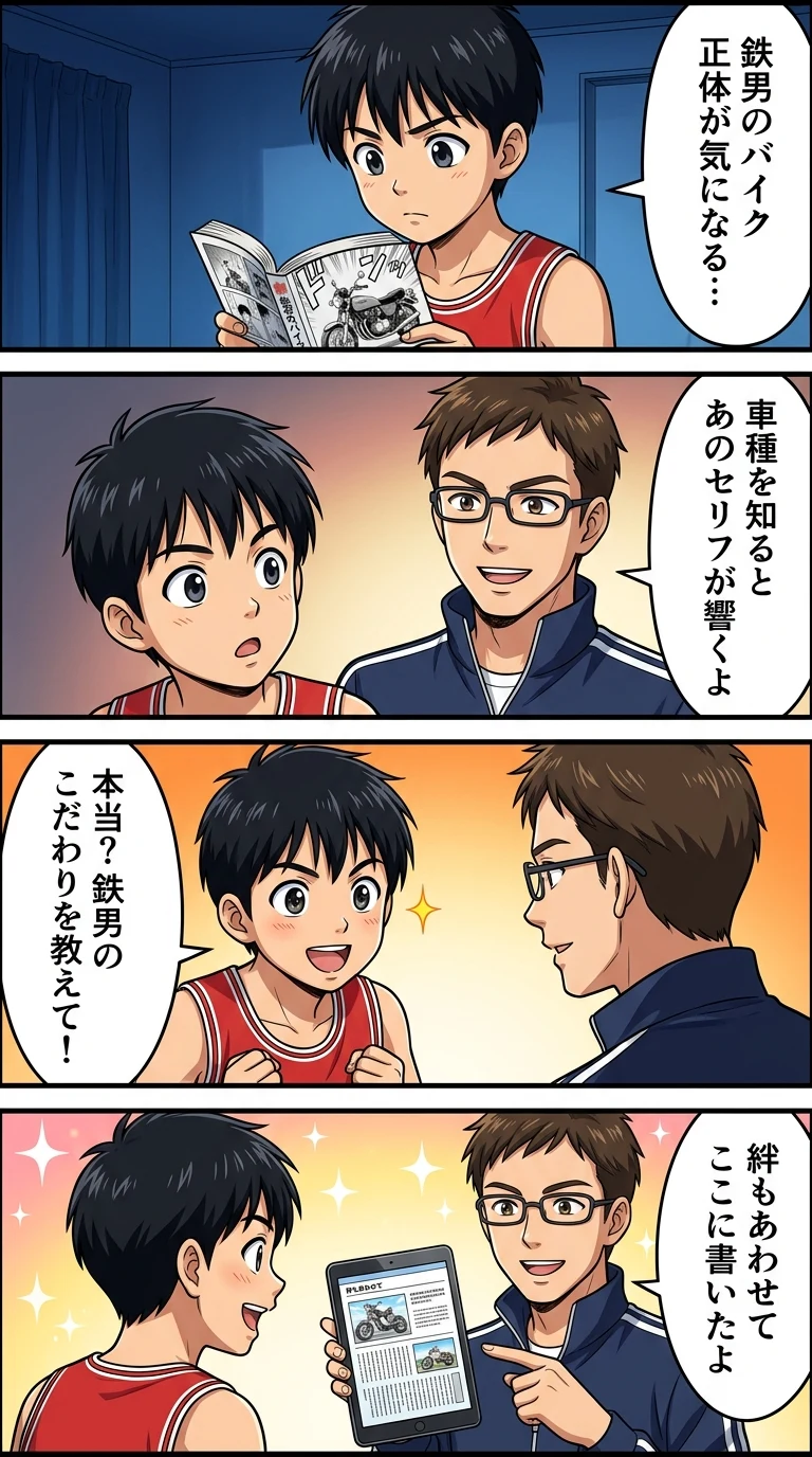スラムダンク鉄男 バイク