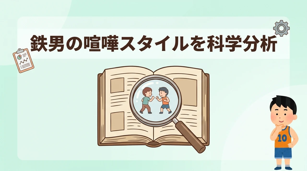 鉄男の喧嘩スタイルを科学的に分析