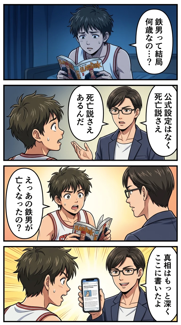 スラムダンク 鉄男 年齢