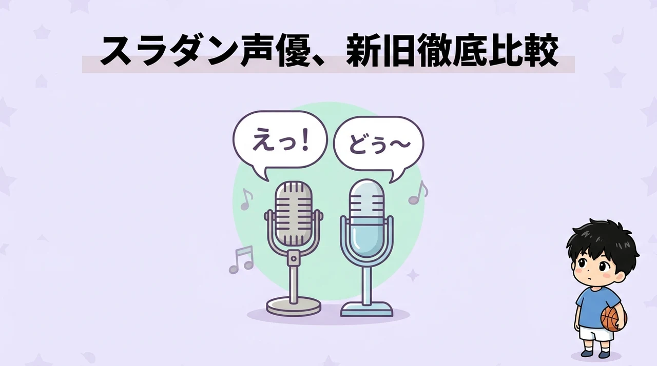 旧アニメ版と映画版スラムダンクのキャストの違い