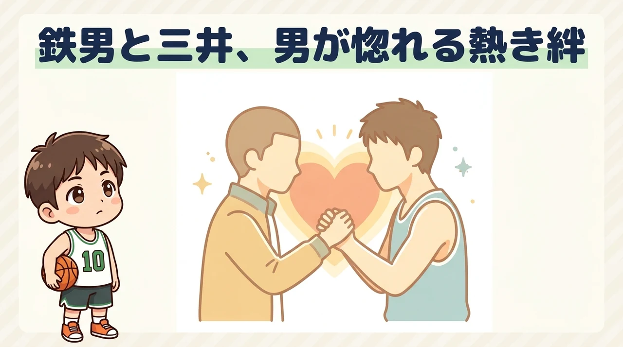 原作での鉄男と三井寿の熱い絆